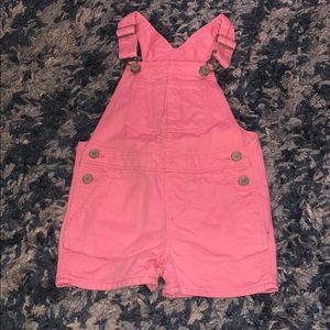 Denim Overall Shorts